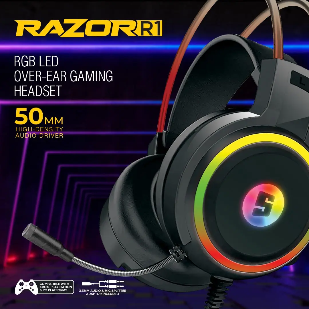 Razor RGB LED Over-Ear Gaming Headset - Image 5