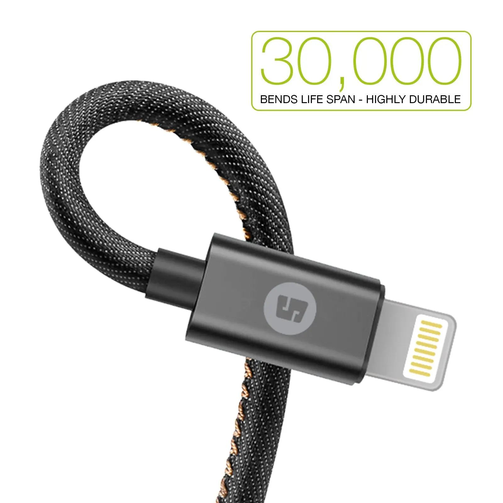 ChargeSync Fabric Lightning Cable - Image 1
