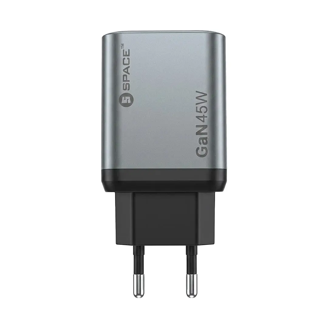 GaN PD + SUPER CHARGE 45Watt WCG-10 (2 Type C Port)