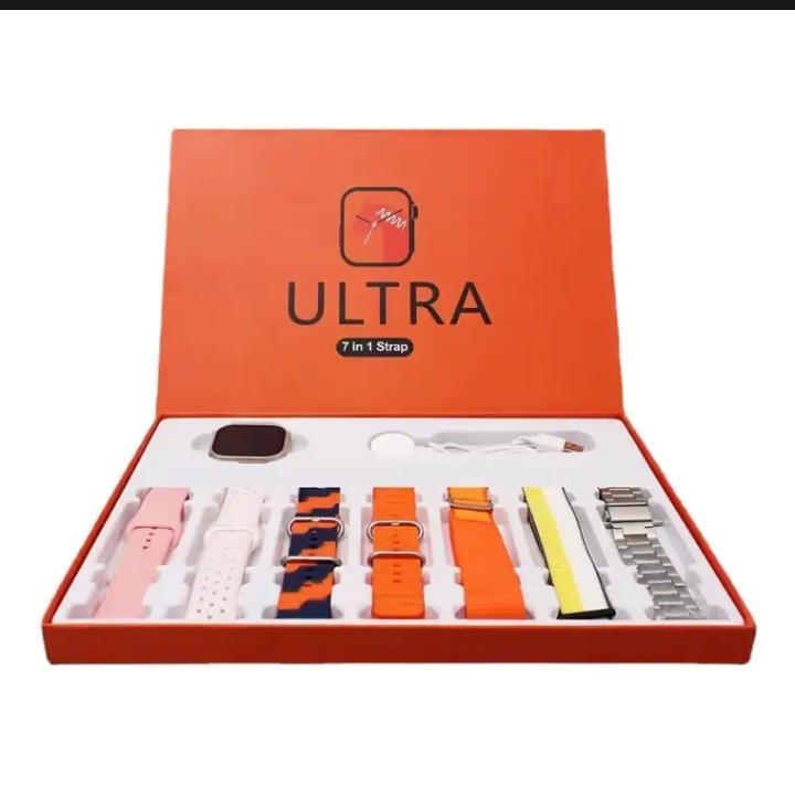 Ultra Smart Watch Bundle with 7-in-1 Interchangeable Straps - Image 4