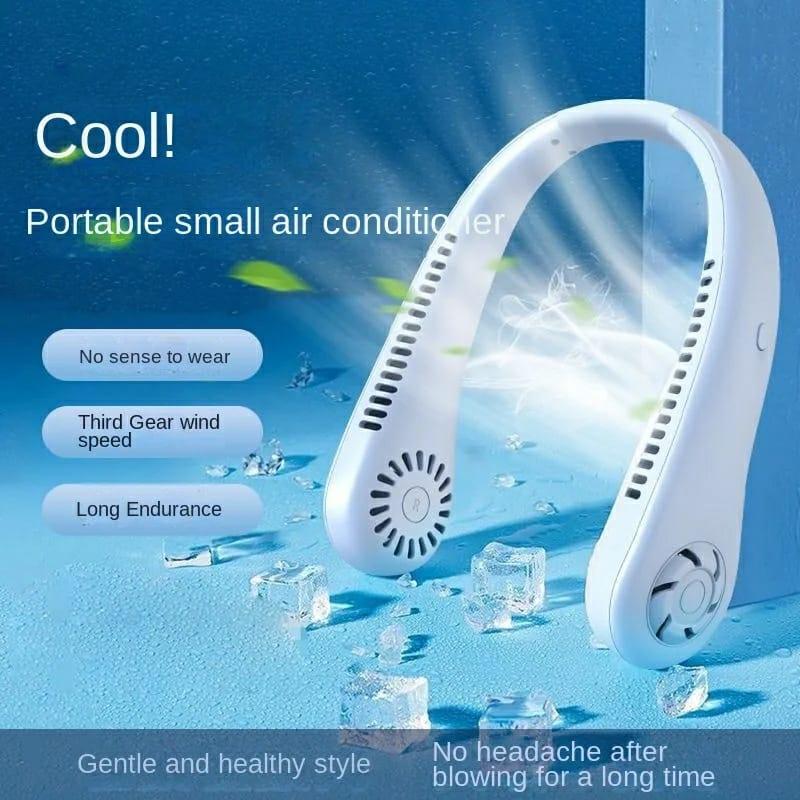 Portable Bladeless Neck Cooler – Hands-Free 360° Airflow USB Rechargeable Neck Fan for Indoor & Outdoor Use ~ 1200 mAh - Image 6